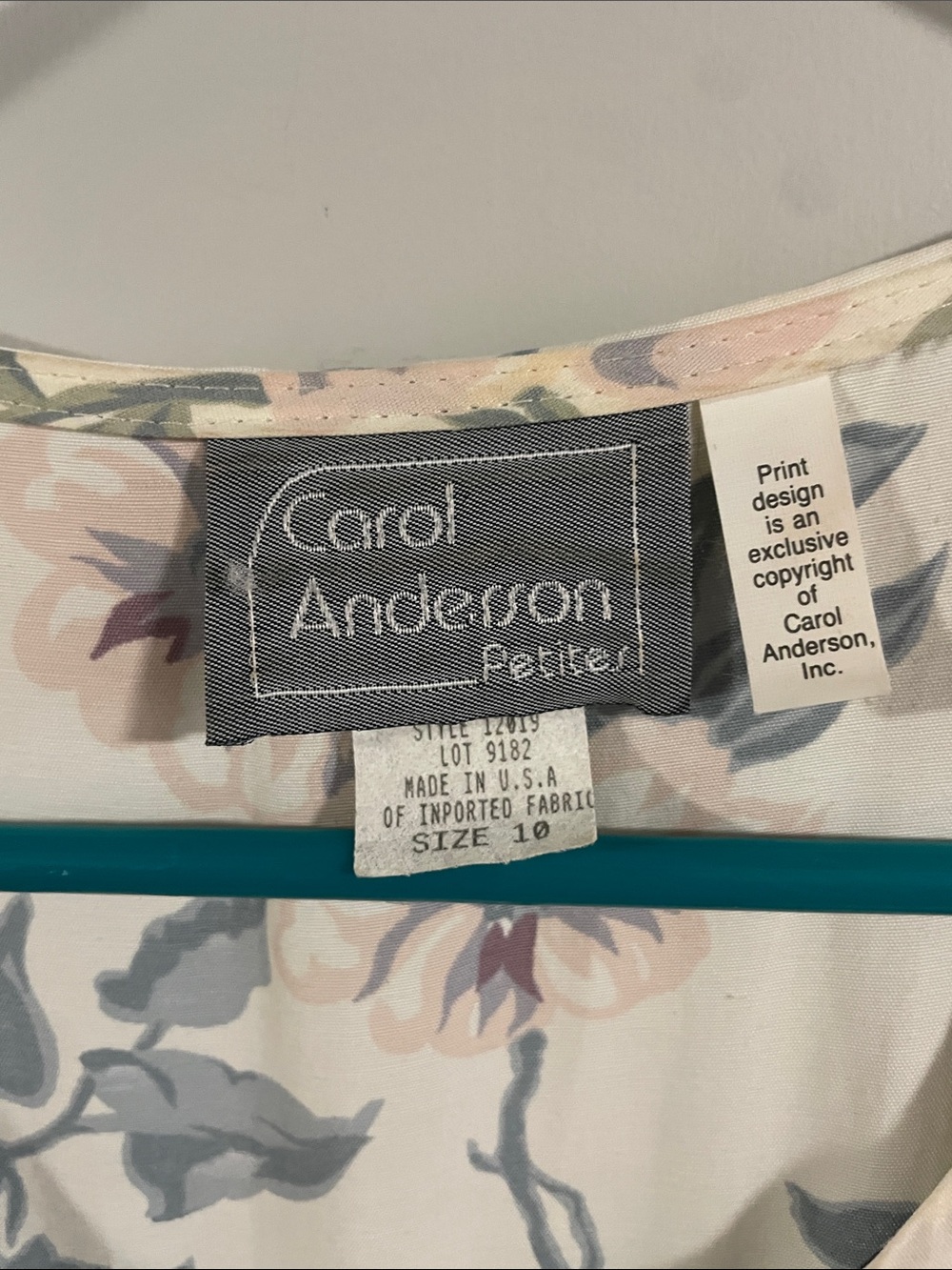 Carol Anderson Cream Floral Short-Sleeve Jumpsuit - Picture 2 of 3